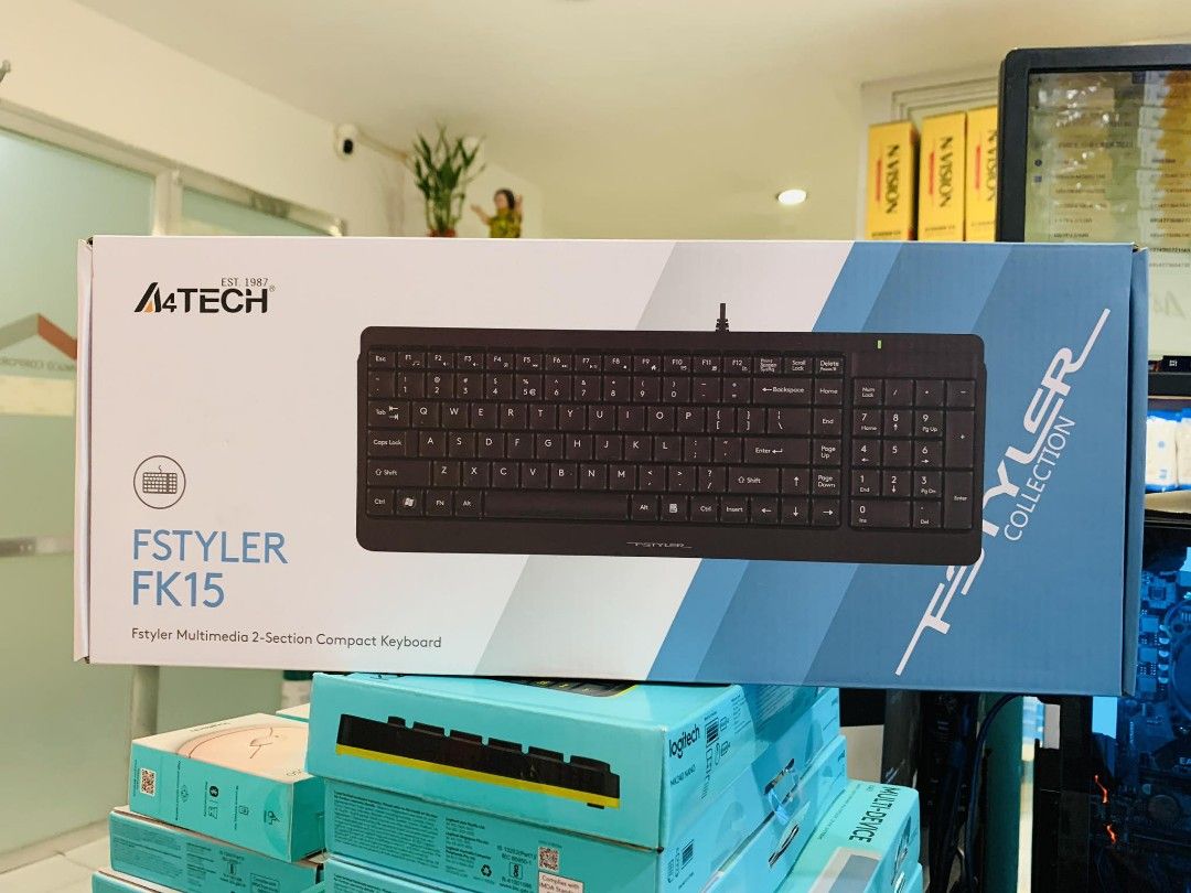 A4Tech Fstyler FK15 2-Section Compact Keyboard USB on Carousell