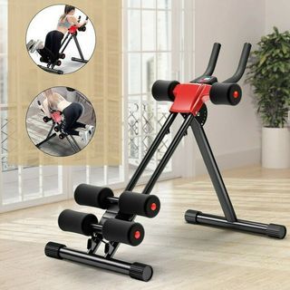 AB trainer Core & Abdominal Trainer Glider Machine Body Fitness Foldable AB Workout Machine Home Gym Training