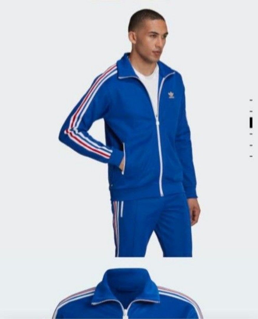 Adidas beckenbauer royal blue top