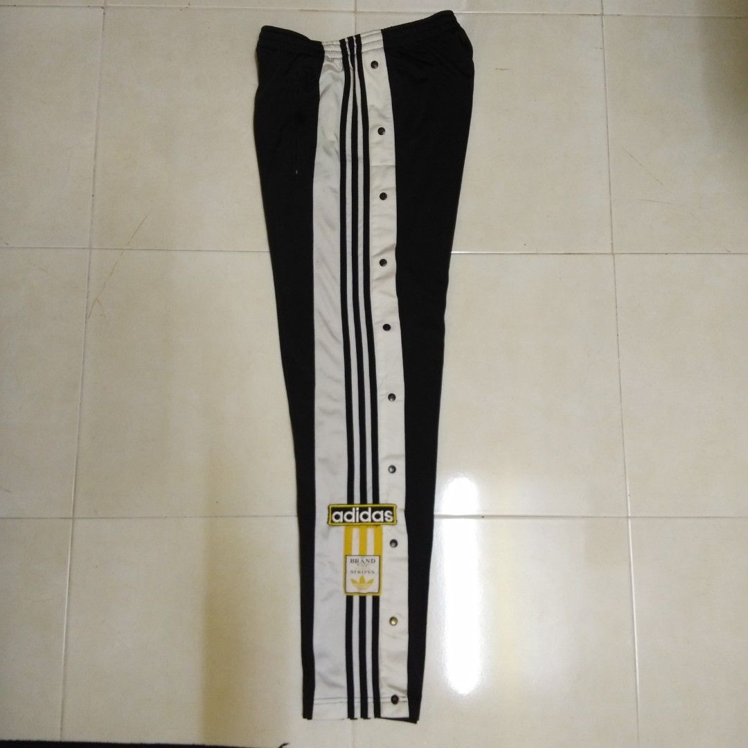Adidas best sale button joggers