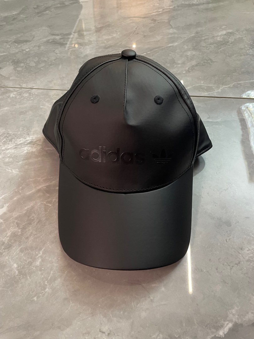 Black leather sale adidas hat