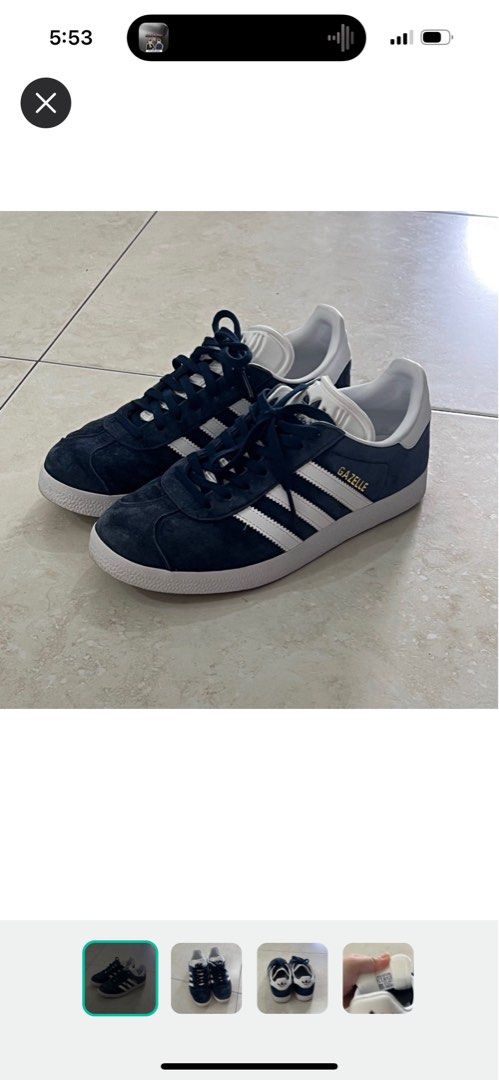 Gazelle navy new arrivals white