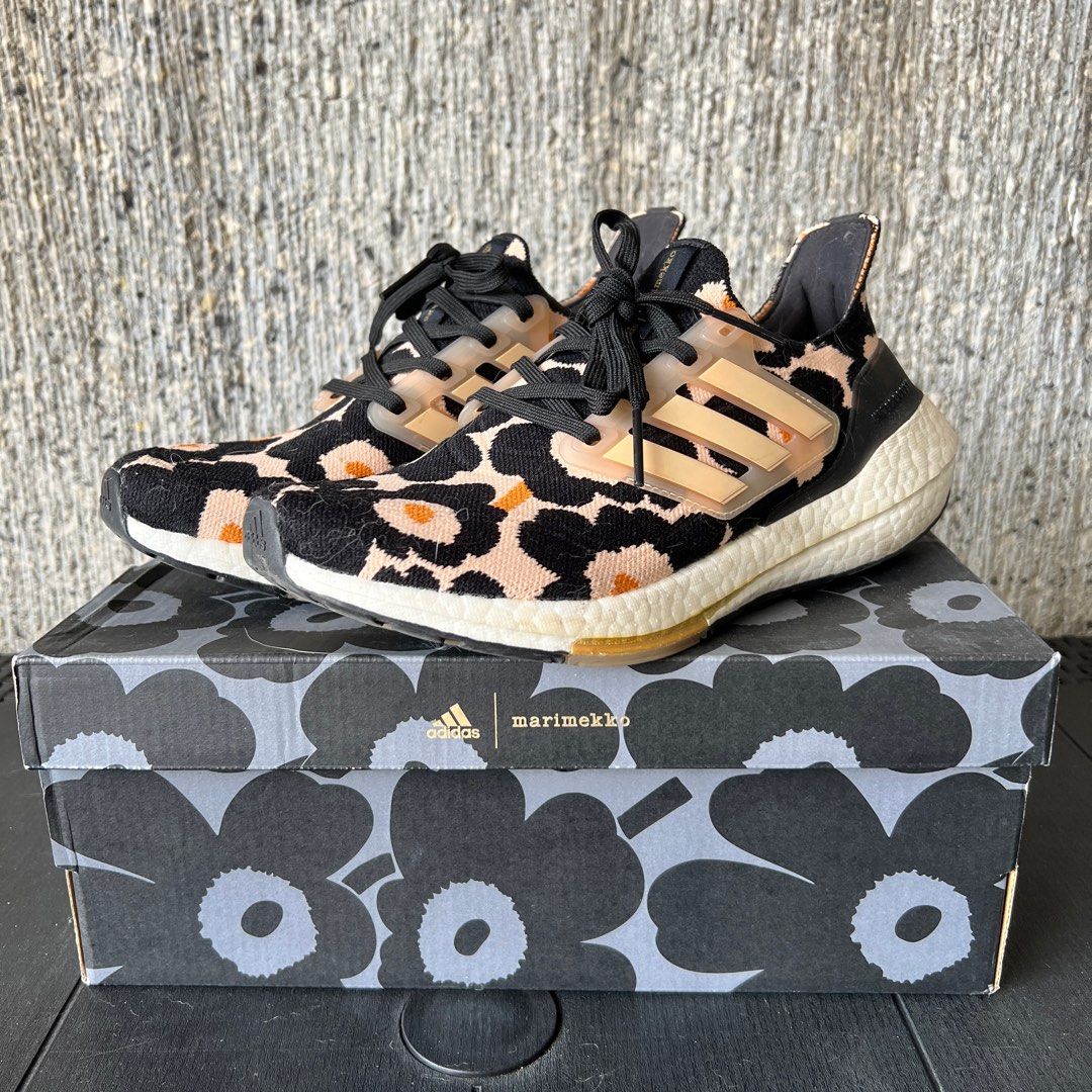 adidas gazelle silver green womens ADIDAS x Marimekko Ultraboost 21 'Core Black/Halo Blush'