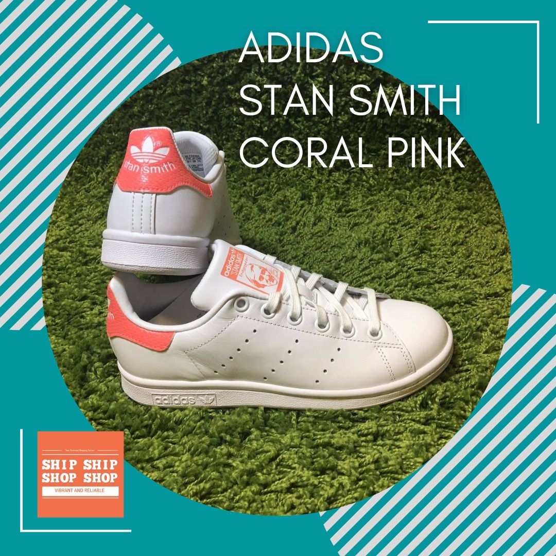 Stan smith adidas coral hot sale
