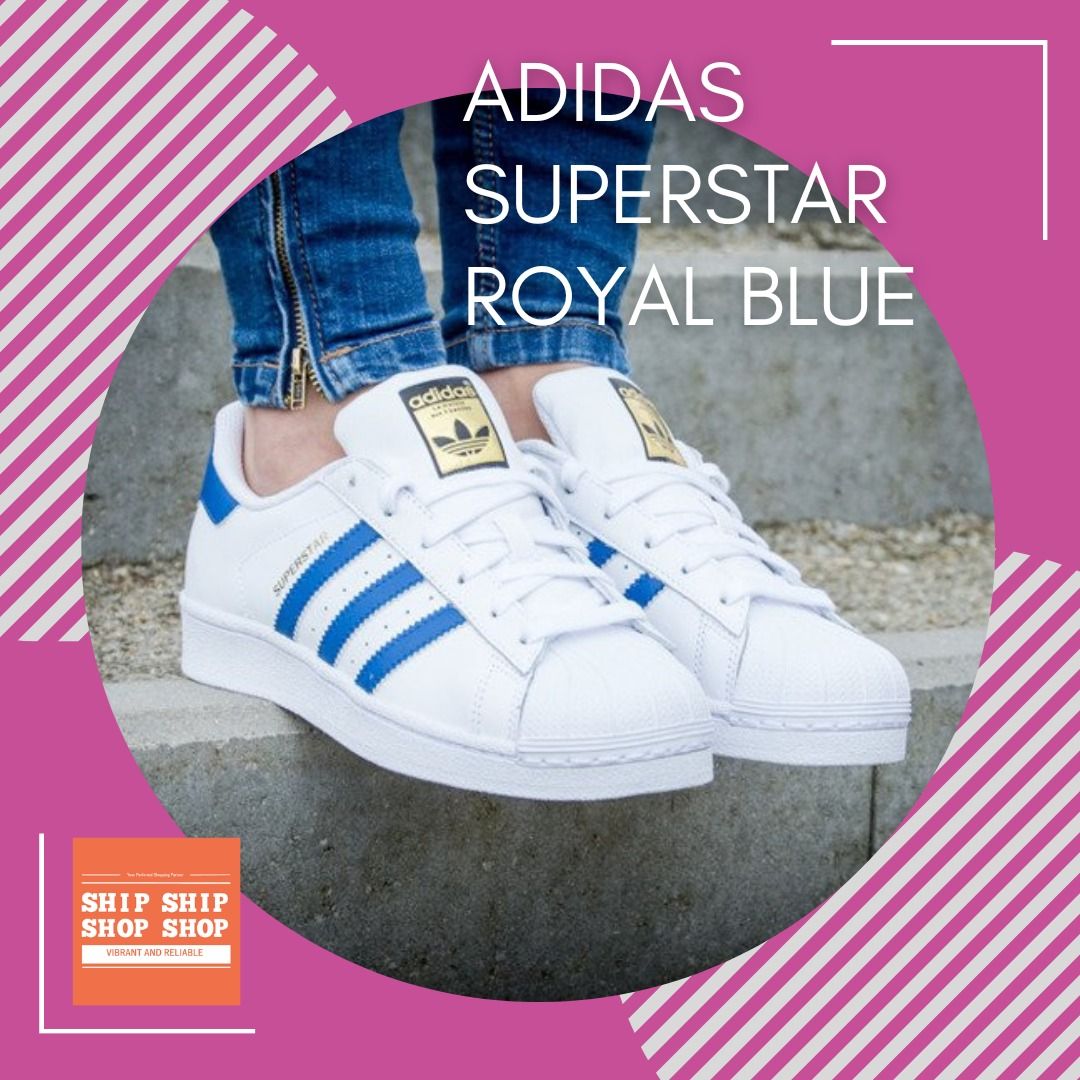 Royal blue best sale adidas shoes womens