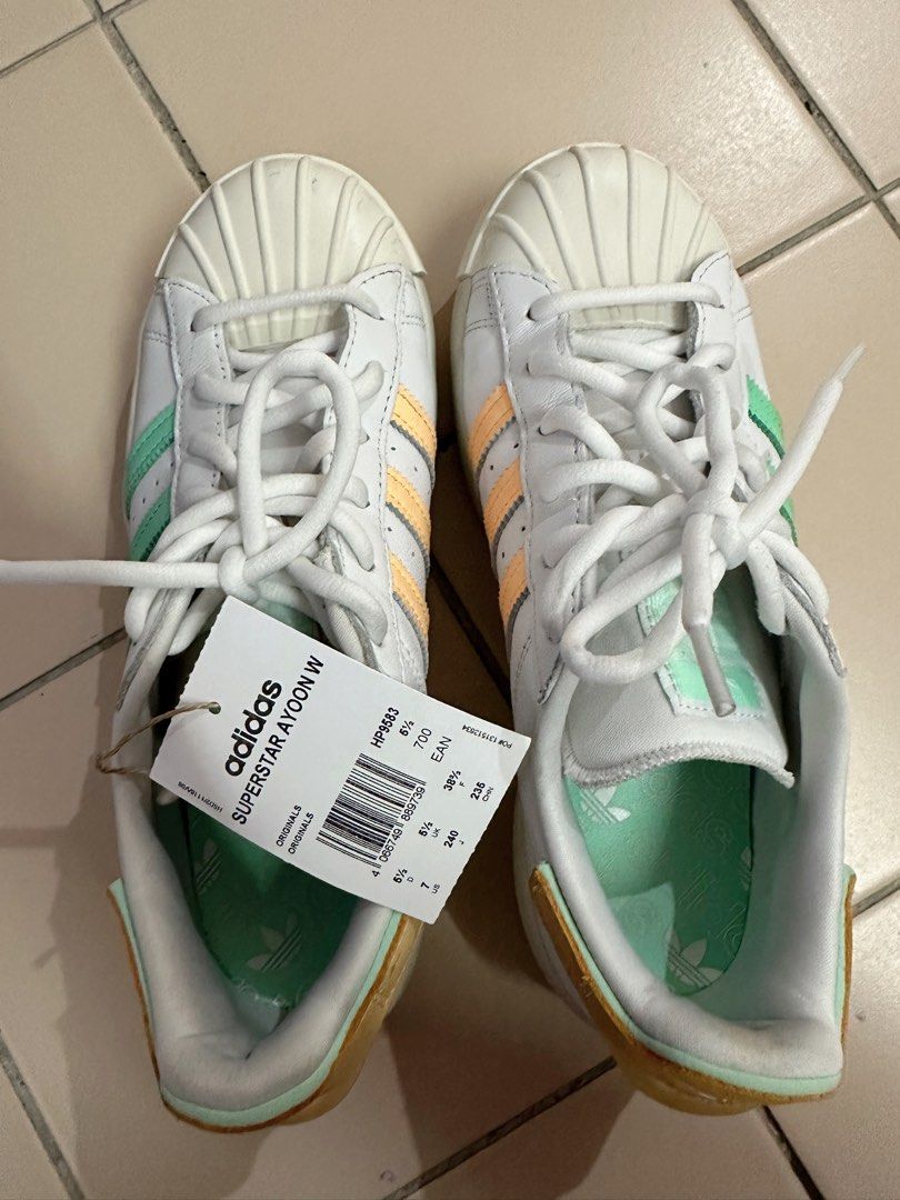 Adidas superstar green online size 5