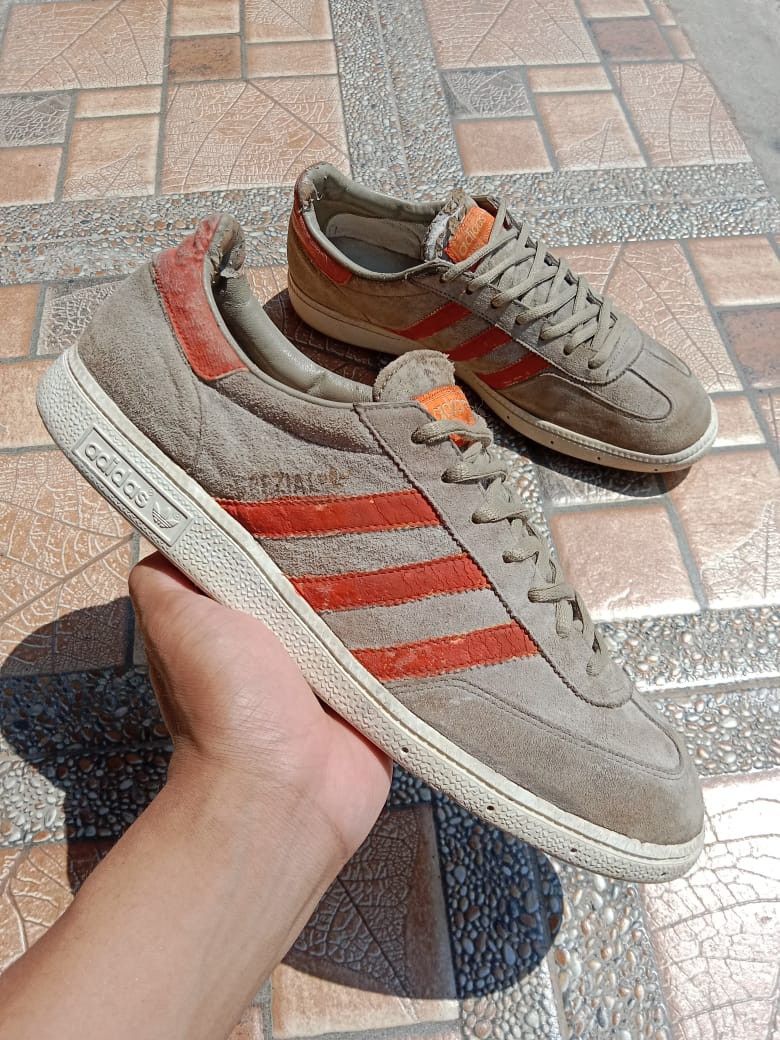 Adidas spezial grey orange discount