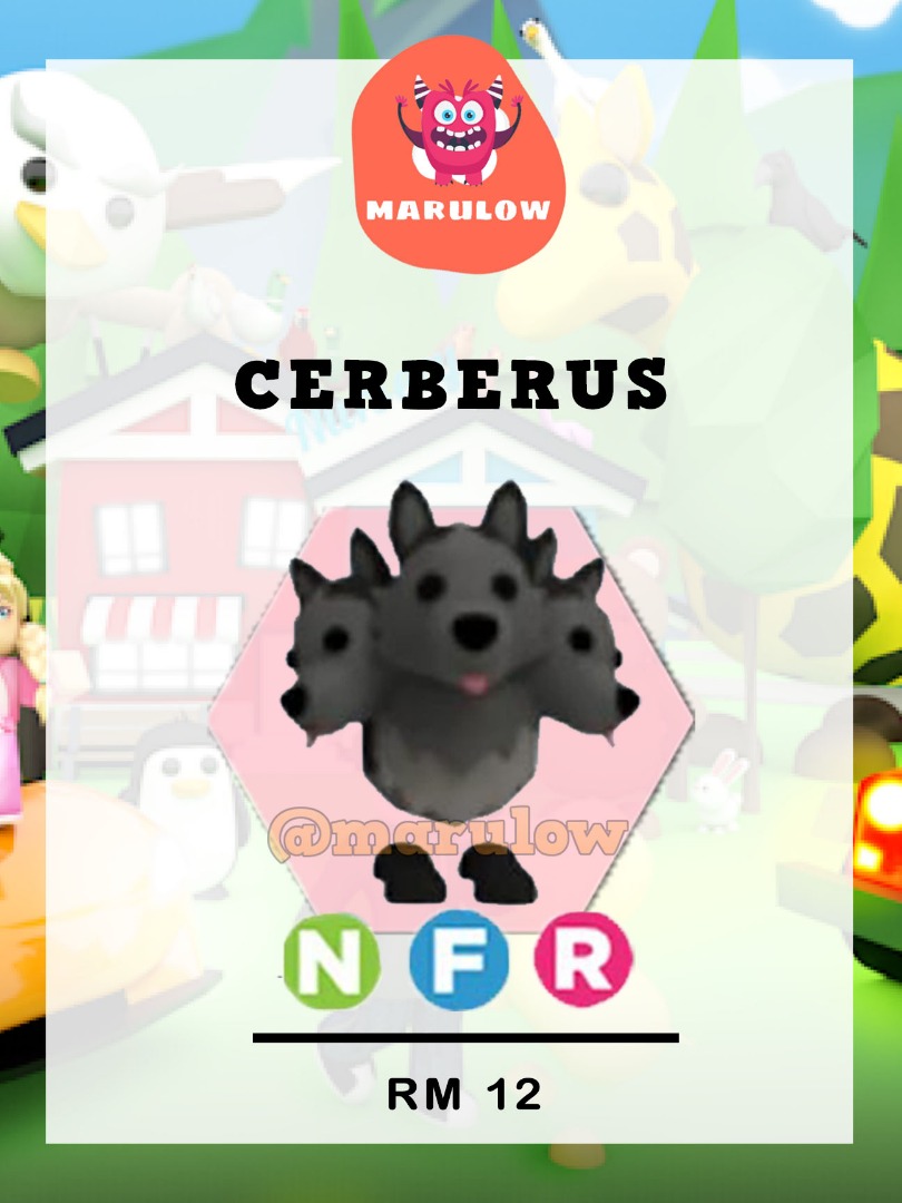 Adopt Me Cerberus NFR ( Roblox ), Video Gaming, Gaming Accessories