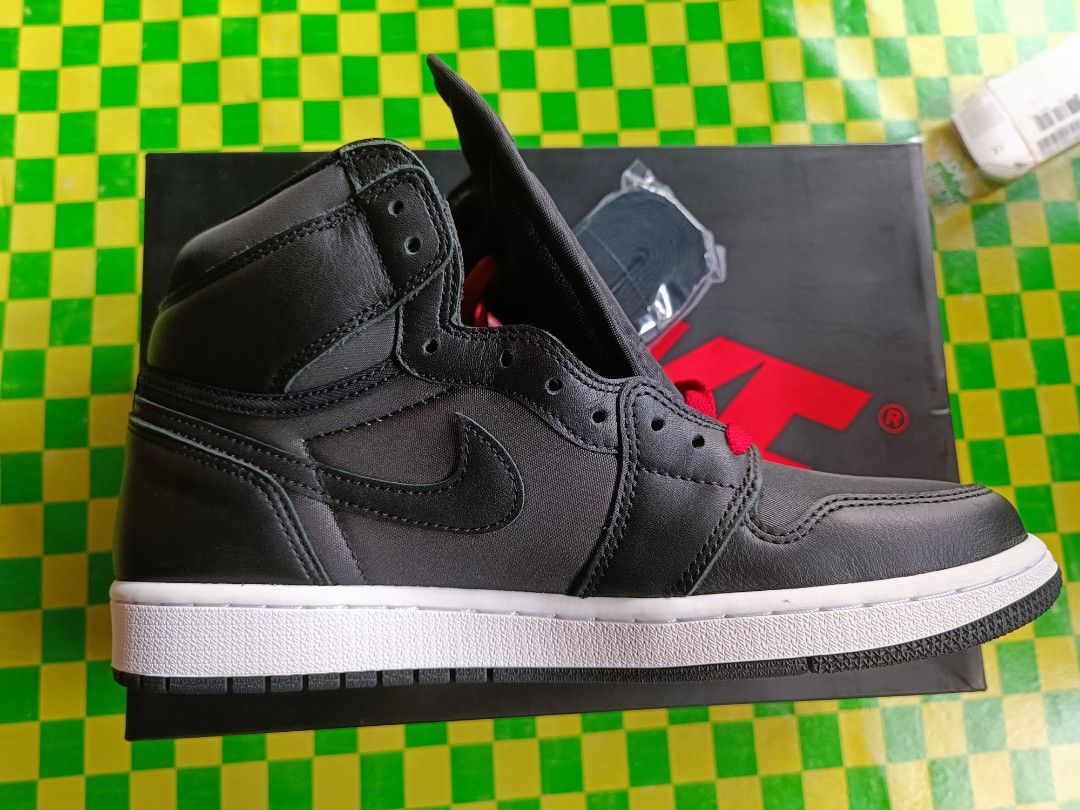 black satin jordan 1