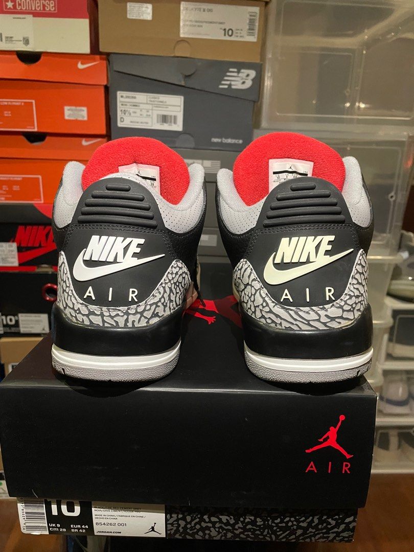 Air Jordan 3 Black Cement 2018 Men s Fashion Footwear Sneakers