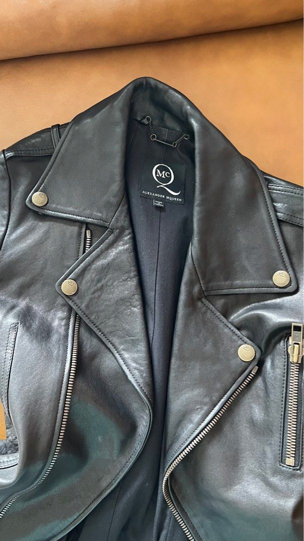 Alexander mcqueen outlet biker jacket