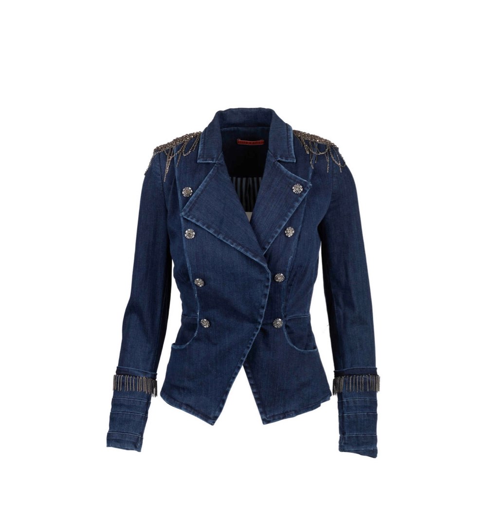 Alice and olivia jean best sale jacket