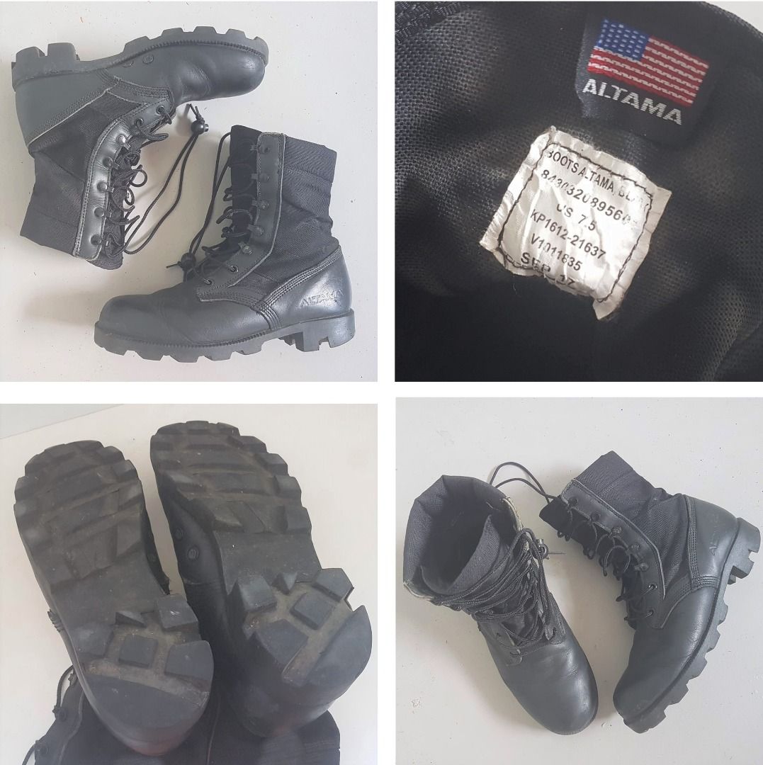 Altama Jungle PX 10.5W Black Military Combat Boots Tactical Mens USA Made Altama military combat boots - Gem main image 3