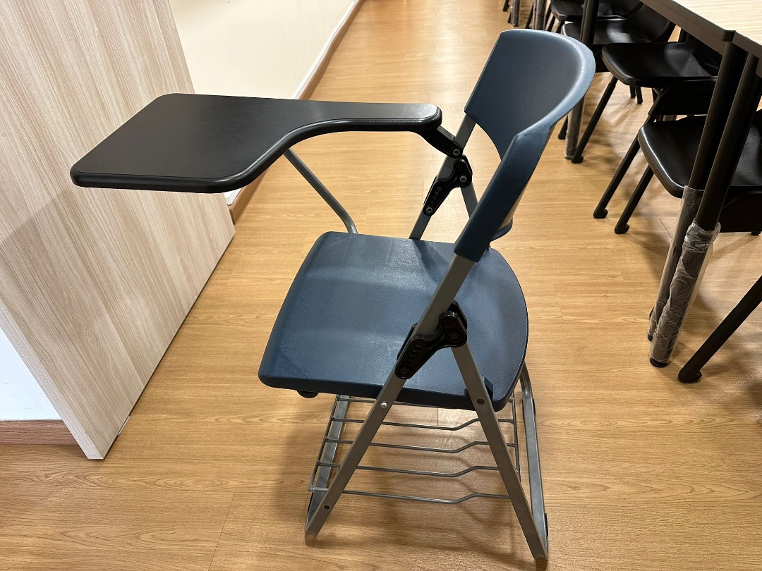 Arm Folding Student Desk Chair, Furniture & Home Living, Furniture