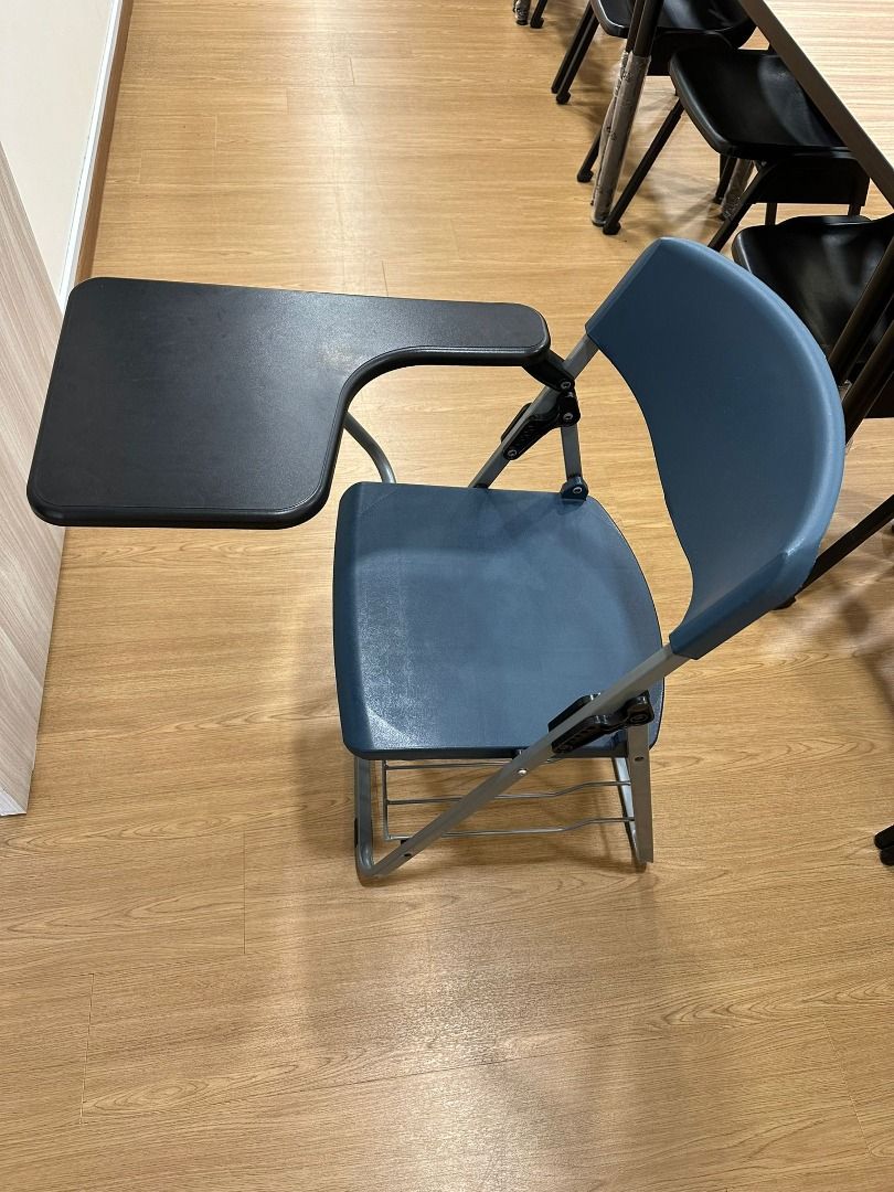Arm Folding Student Desk Chair, Furniture & Home Living, Furniture