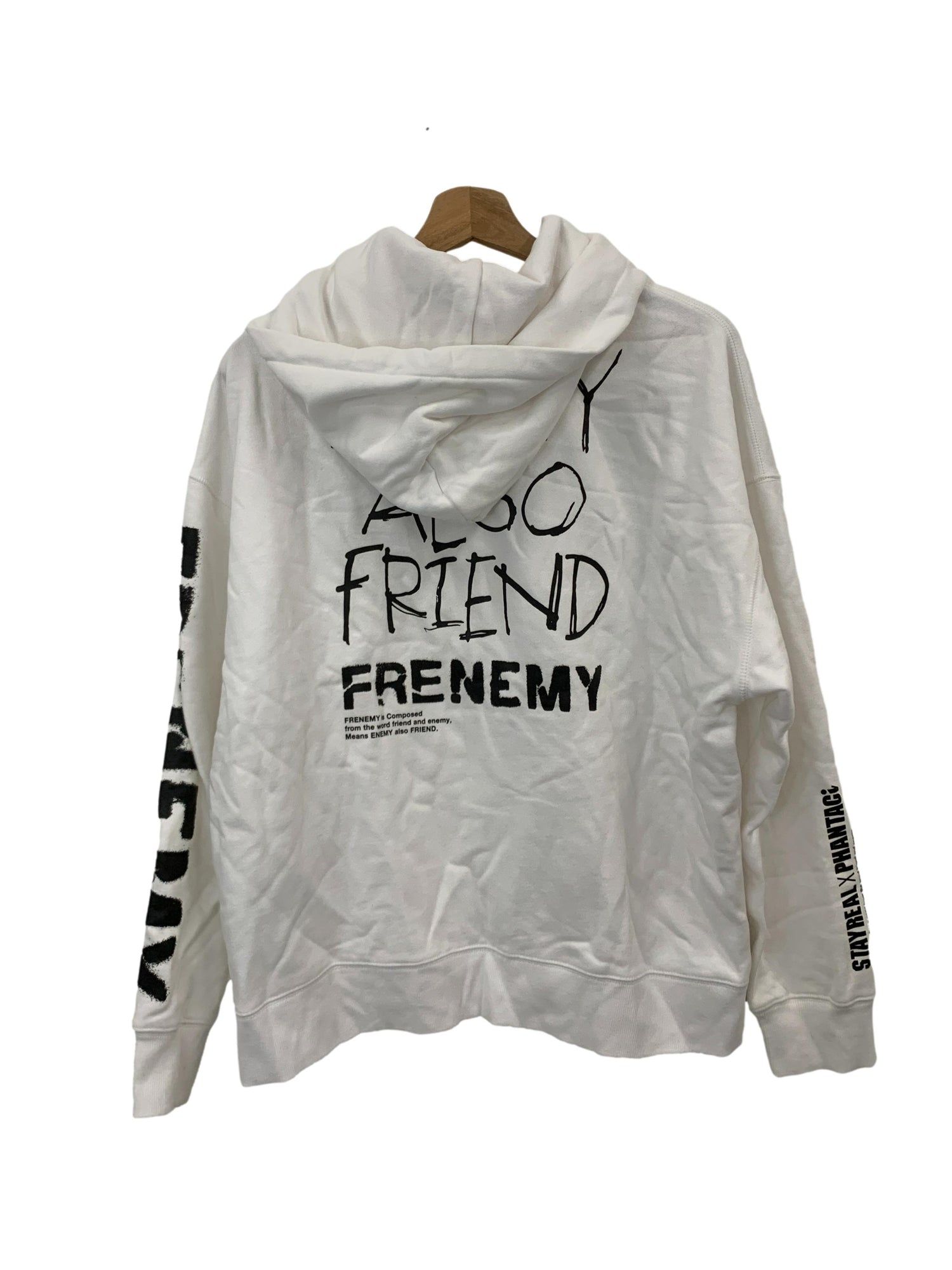 White branded clearance hoodie