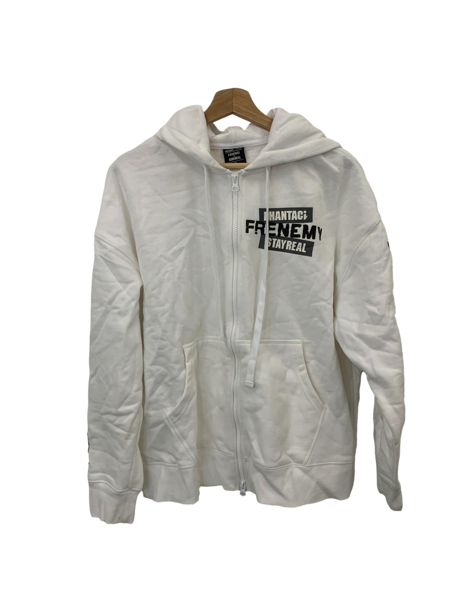 White best sale branded hoodie