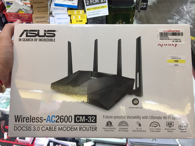 Asus CM32 Modem Router Combo All In 1 DOCSIS 3.0 32x8 Cable Modem