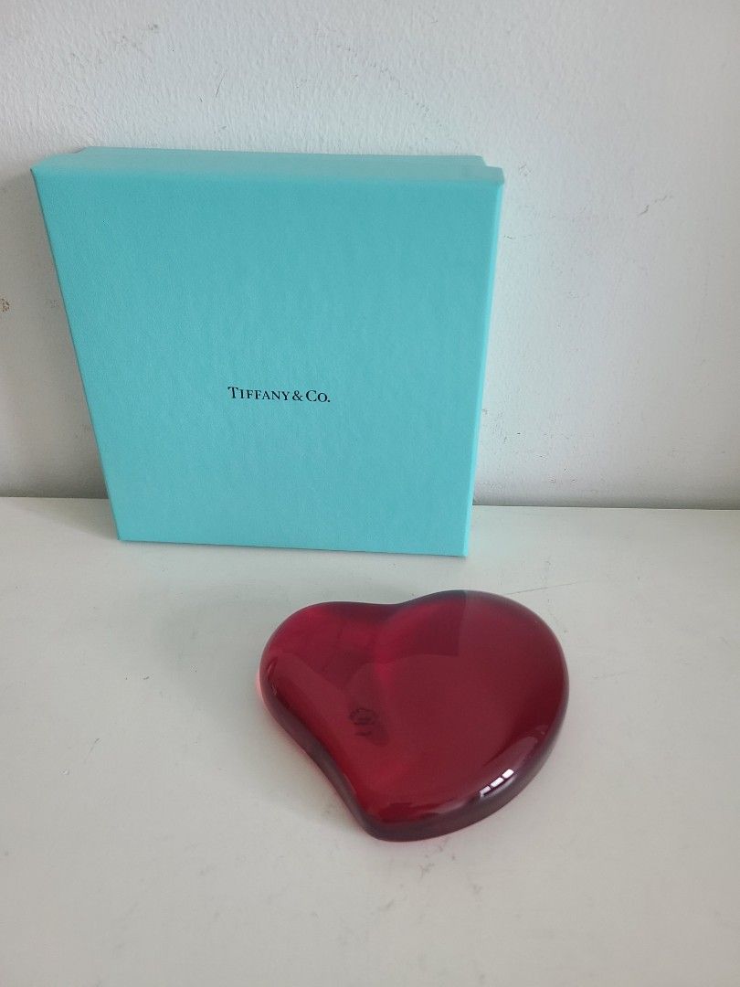 Tiffany blue cheap heart paperweight