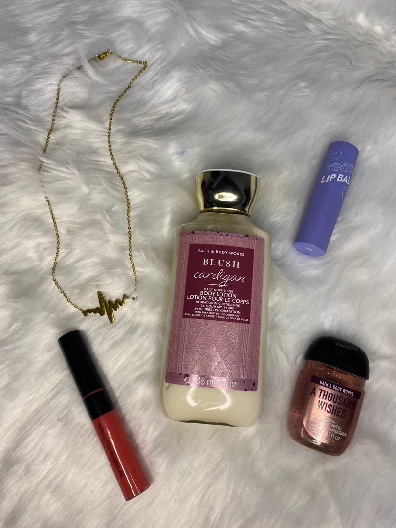 Bath & Body Works Blush Cardigan Lotion on Carousell