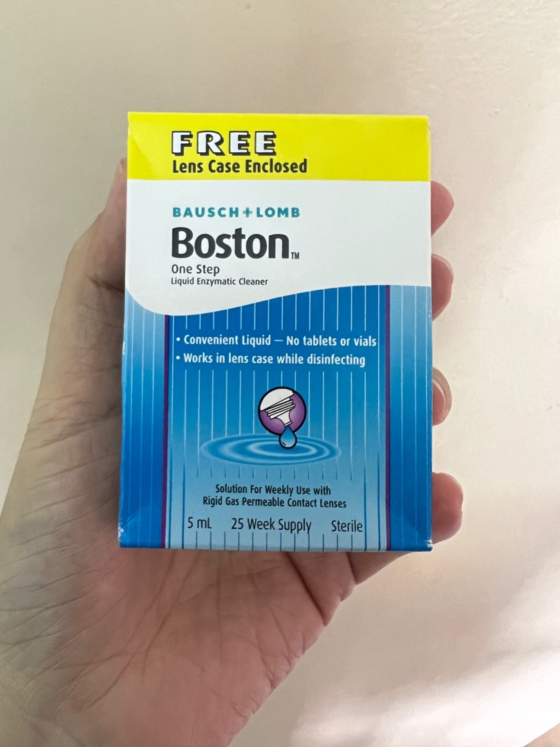 BAUSCH + LOMB BOSTON ONE STEP LIQUID ENZYMATIC CLEANER 5ML, Beauty
