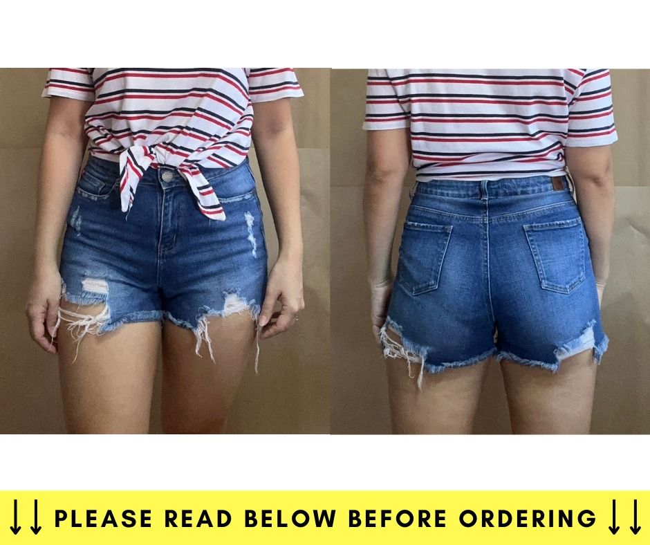 Bench - Highwaist Distressed Ripped Denim Shorts (Category: Shorts) located in Imus. Submitted by fiveanddime_ (Listing ID 1248214799, Image 2). Description: ITEM SPECIFICATION: The store will not be liable in case the clothing doesn’t fit you. Make sure to double check the details before making an offer and ordering. All paid items are final. No refund, No return policy. Description: Highwaist Distressed Ripped Denim Shorts Brand: Bench Color: B