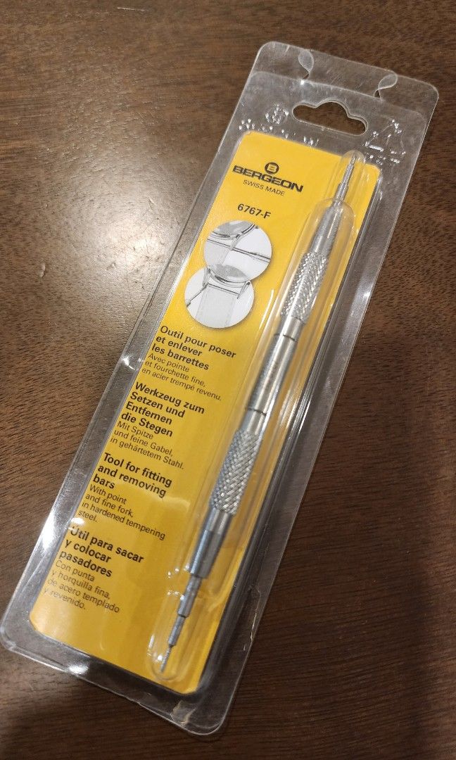 Bergeon 6767-F Federstegwerkzeug - Professionelles Armbandwechsel-Werkzeug Für Uhren
