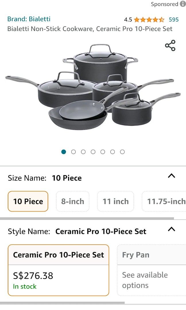 Jamie Oliver 10-piece Cookware Set $90 shipped!