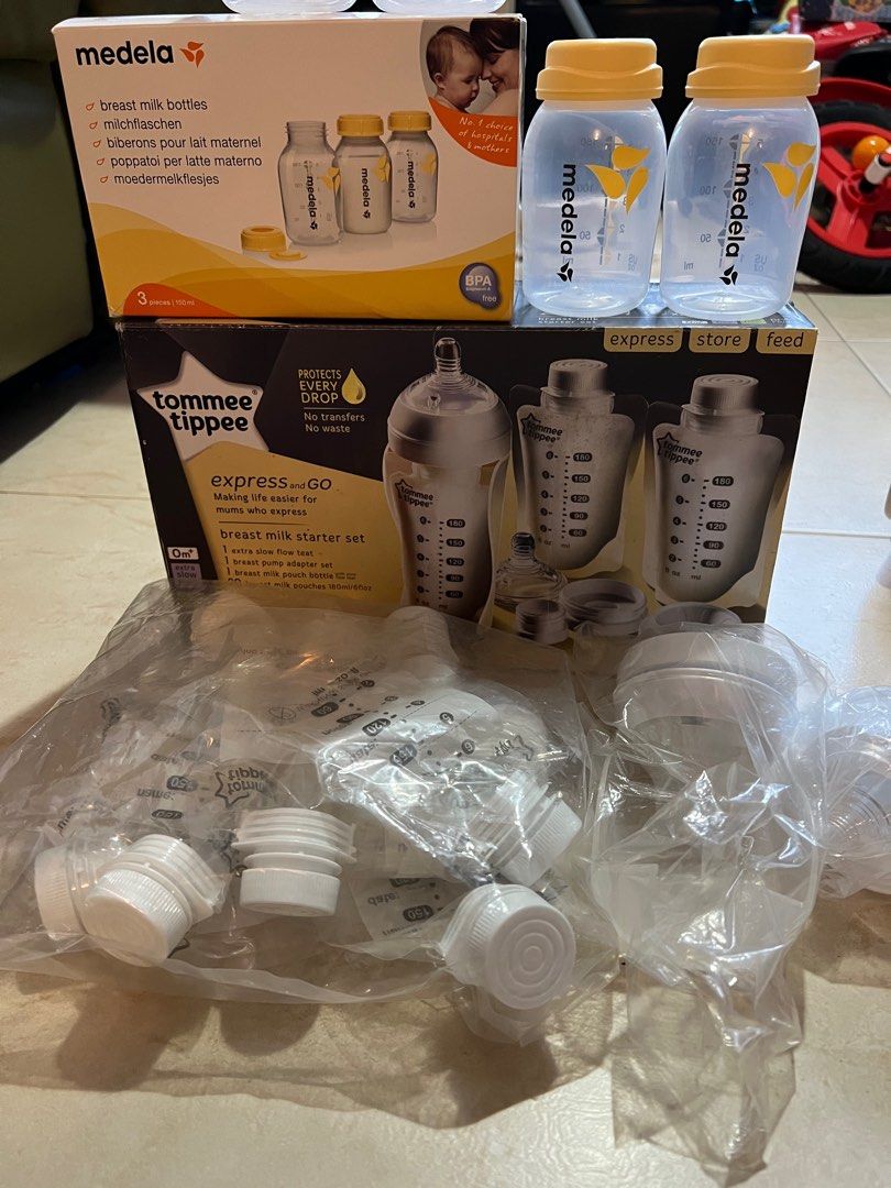 BN Medela bottles and Tommee Tippee