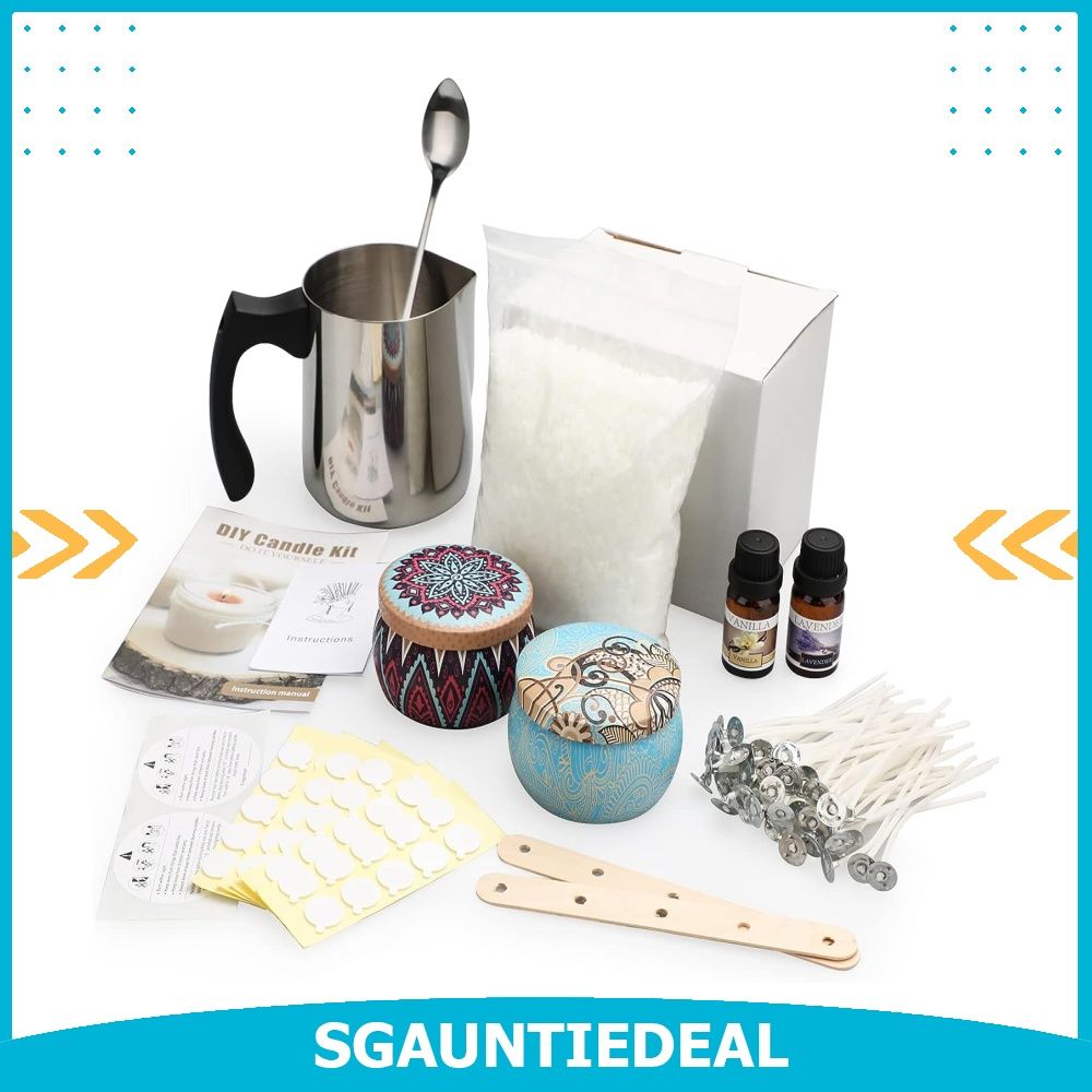 Candle Making Kit for Adults Beginners, Beeswax Candle Making Supplies Set  Include Melting Pot, Beeswax, Dyes, Fragrance Oils (Lavender, Vanilla)  (Simple DIY Candle Making Supplies), Hobbies  Toys, Stationery  Craft,