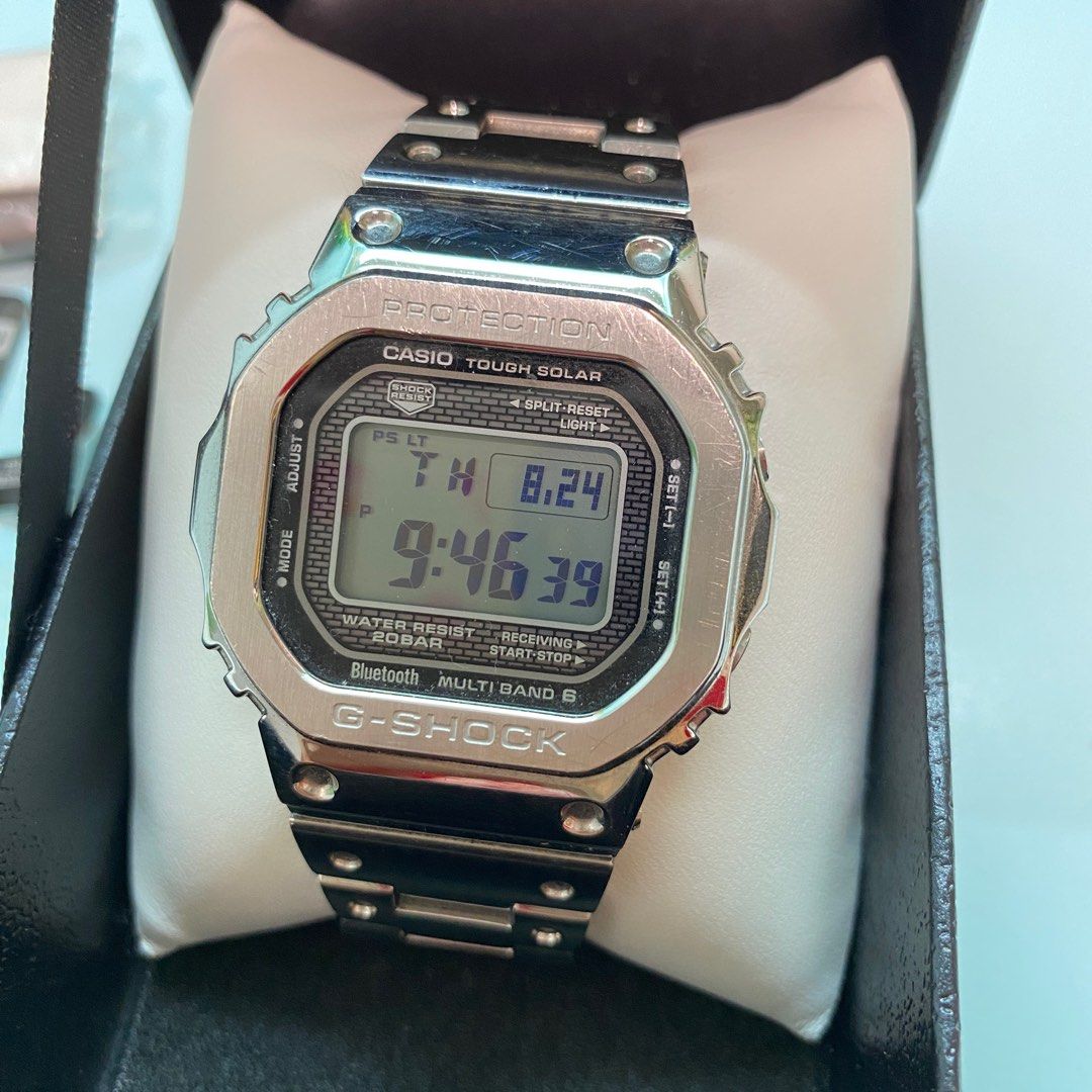 🇯🇵日版] Casio G-Shock GMW-B5000D-1 太陽能GShock B5000 手錶, 男裝