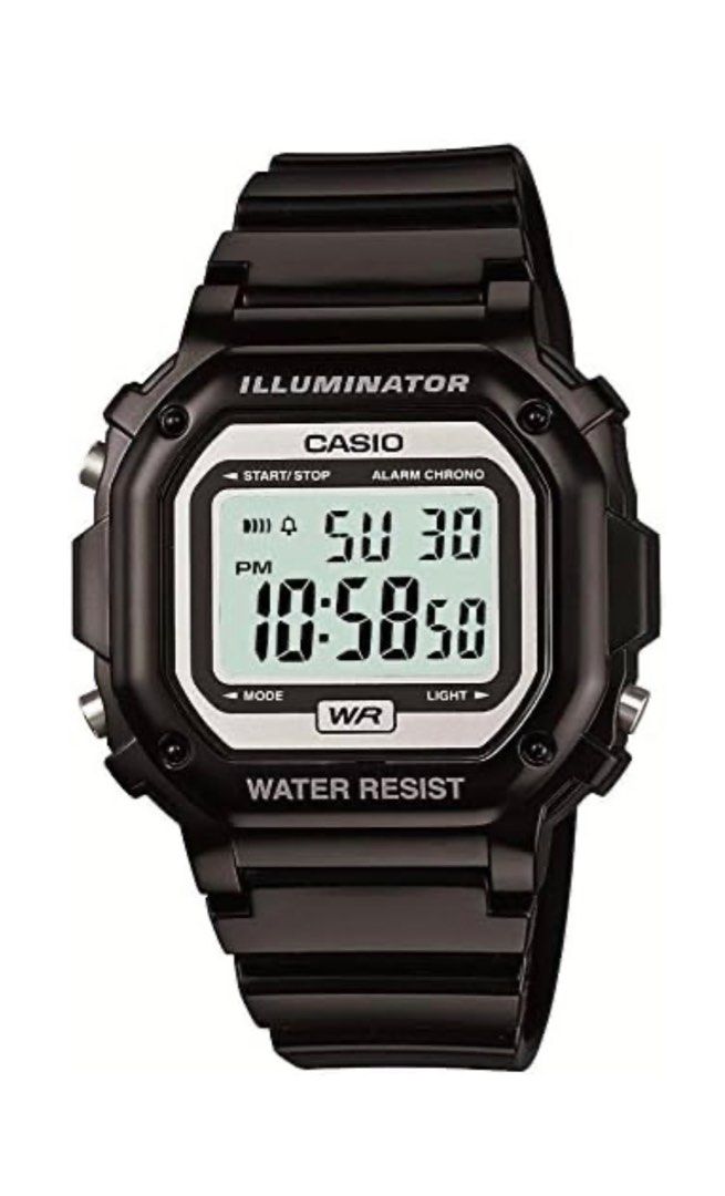 Casio Collection F 108 Series Wristwatch Black