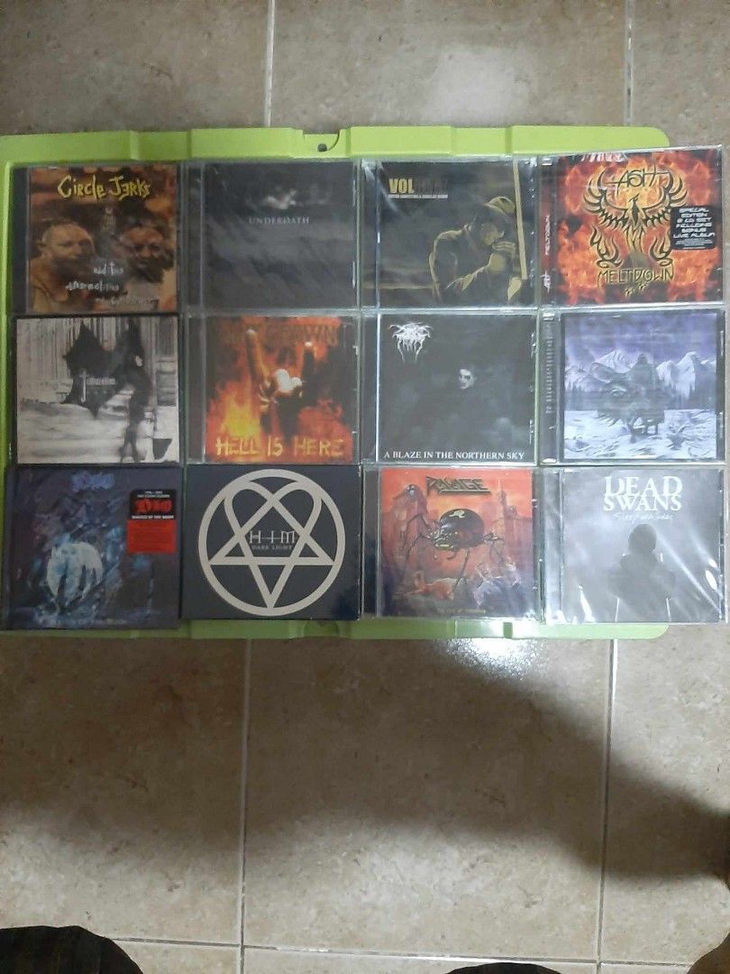 CDs for sale (Category: CDs & DVDs) located in Cabuyao City. Submitted by boozerboy21 (Listing ID 1250879138, Image 2). Description: CDs for sale At the drive in- 350 ex to nm The cure- 500 ex Weezer- 350 ex to nm Trivium- ascendency 350 vg to ex Cypress hill- 350 vg to ex Coal chamber 500 ex Korn 450 ex to nm Zao- 400 nm to mint All that remains 450 nm Everytime i die- 400 vg to ex Rolling stones 700 2 disc ex to nm Twisted sister twisted foreve