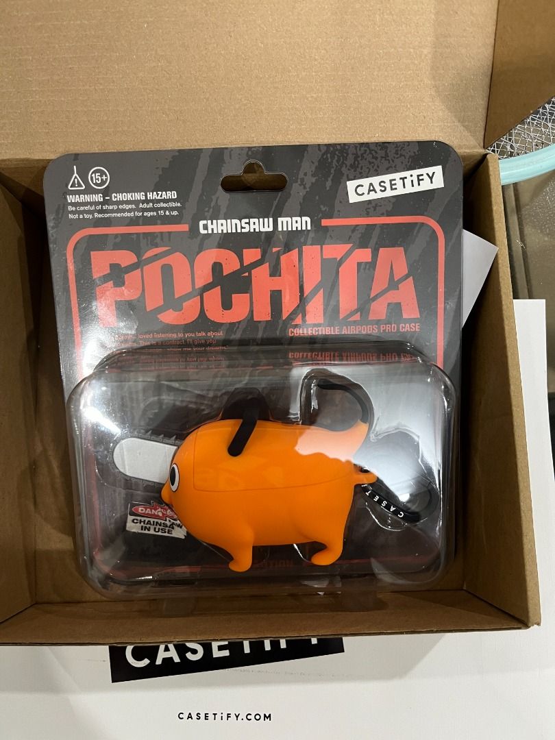 Chainsaw Man Pochita Collectible AirPods Pro 2 Case, Mobile Phones 