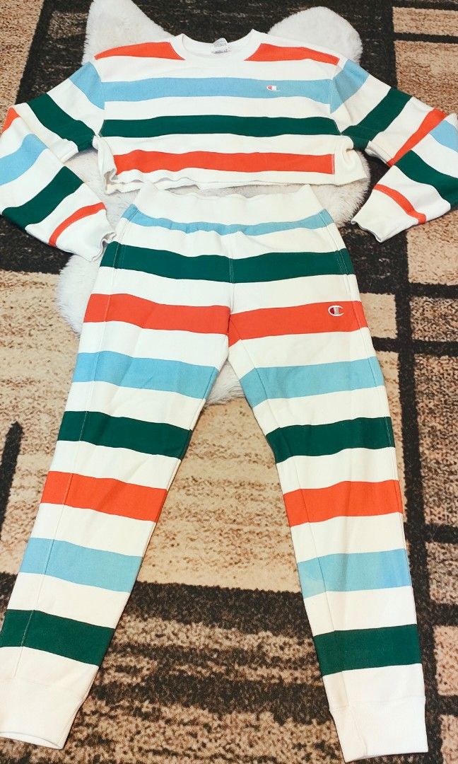 champion crop sweater and jogger set Women s Fashion Dresses