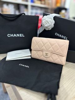 Affordable chanel wallet beige For Sale, Bags & Wallets