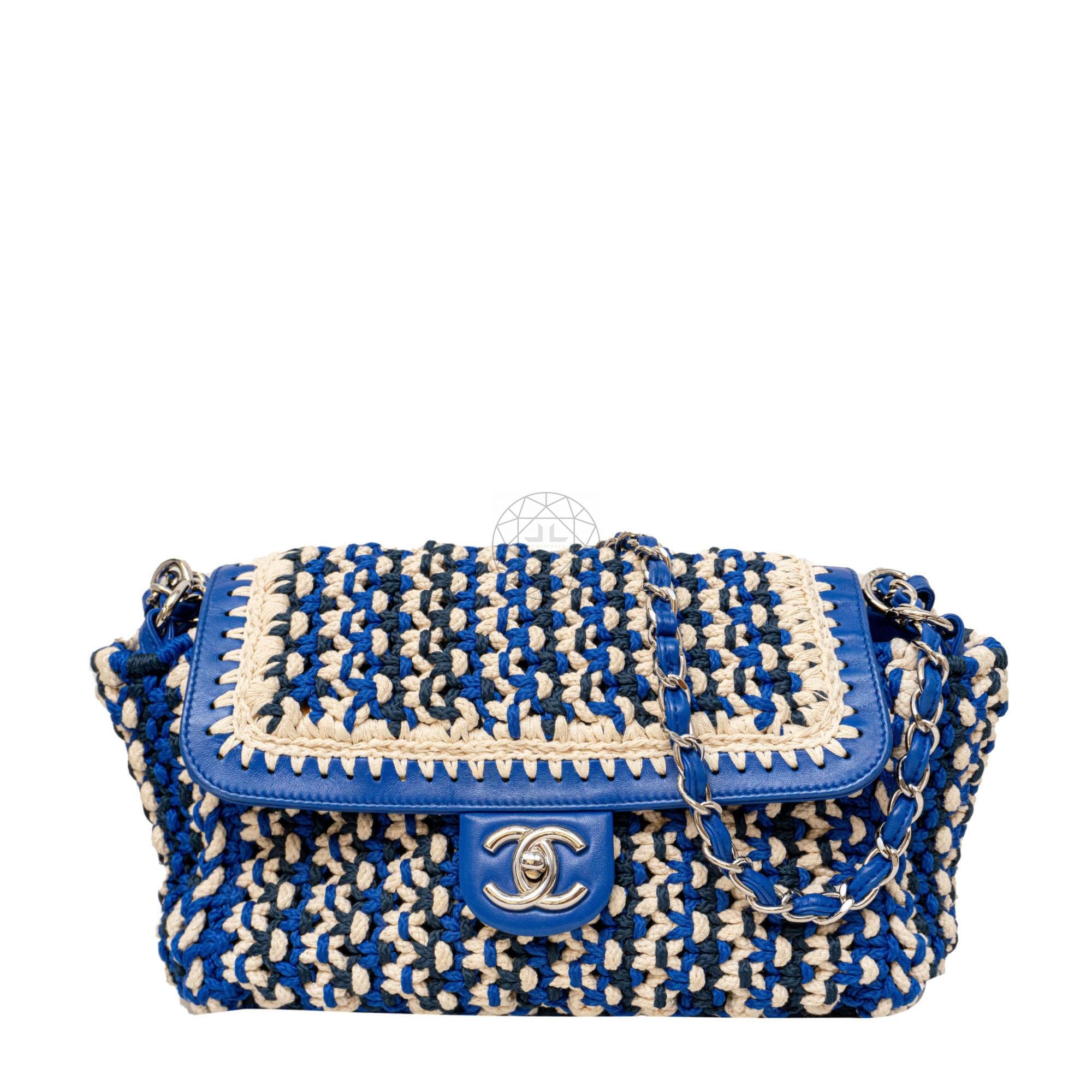 Woven chanel bag sales
