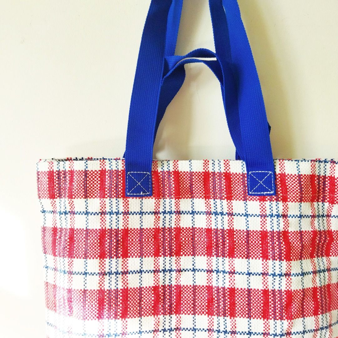 Red white blue plastic bag hotsell