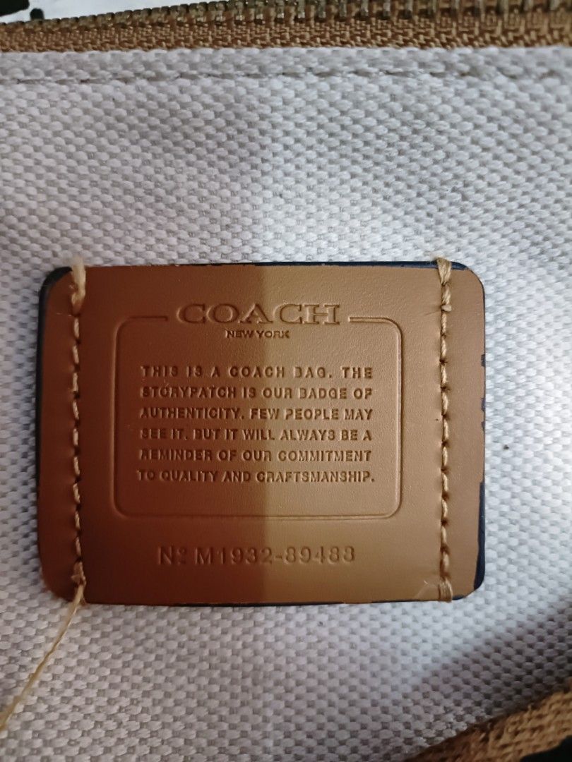Serial number coach online bag fake vs real