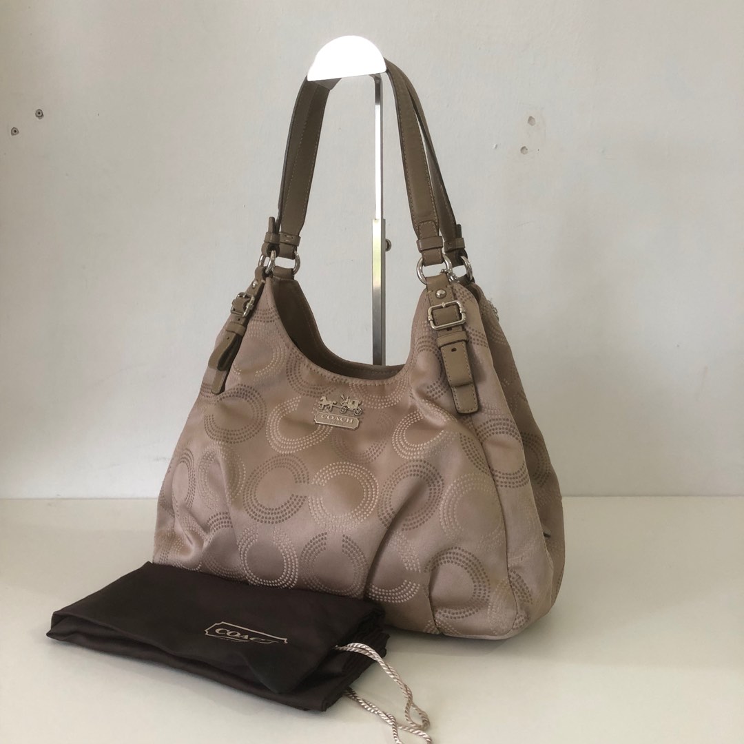 Coach Madison Maggie Op Art Dotted Shoulder Bag Luxury Bags
