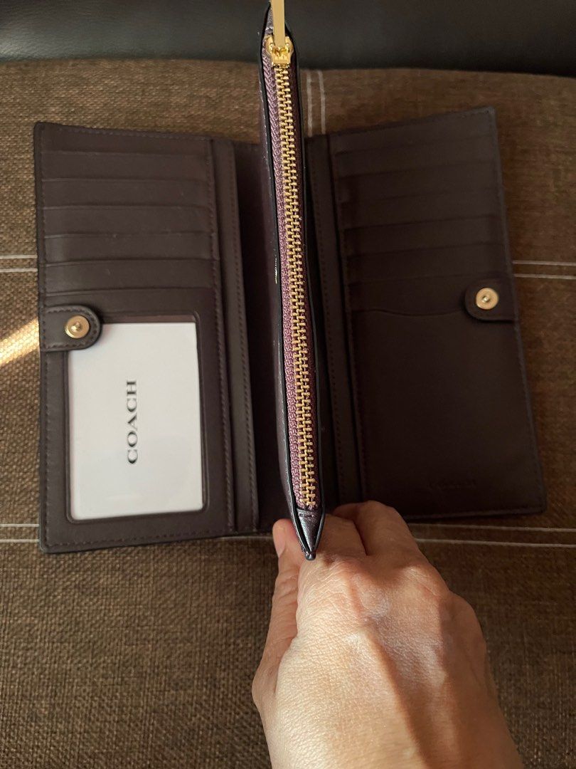 Coach billfold wallet price on sale