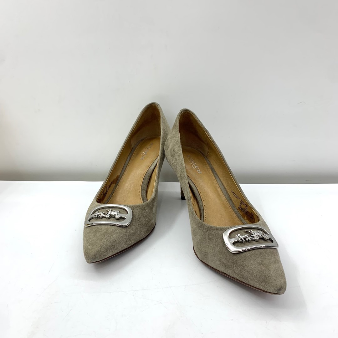 DISCOUNTED COACH SUEDE LEATHER SIZE 38 LADIES PUMP HEELS