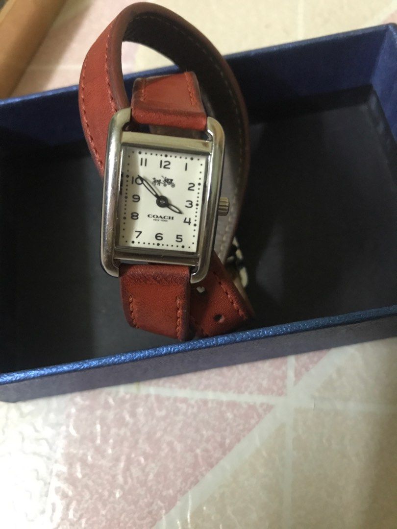 Coach double wrap watch shop