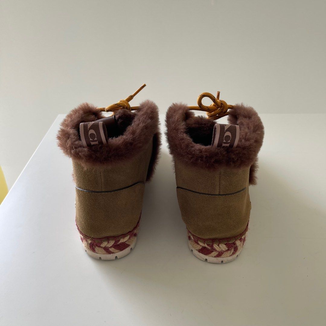 Coach Winter Fur Boots Women s Fashion Footwear Boots on Carousell