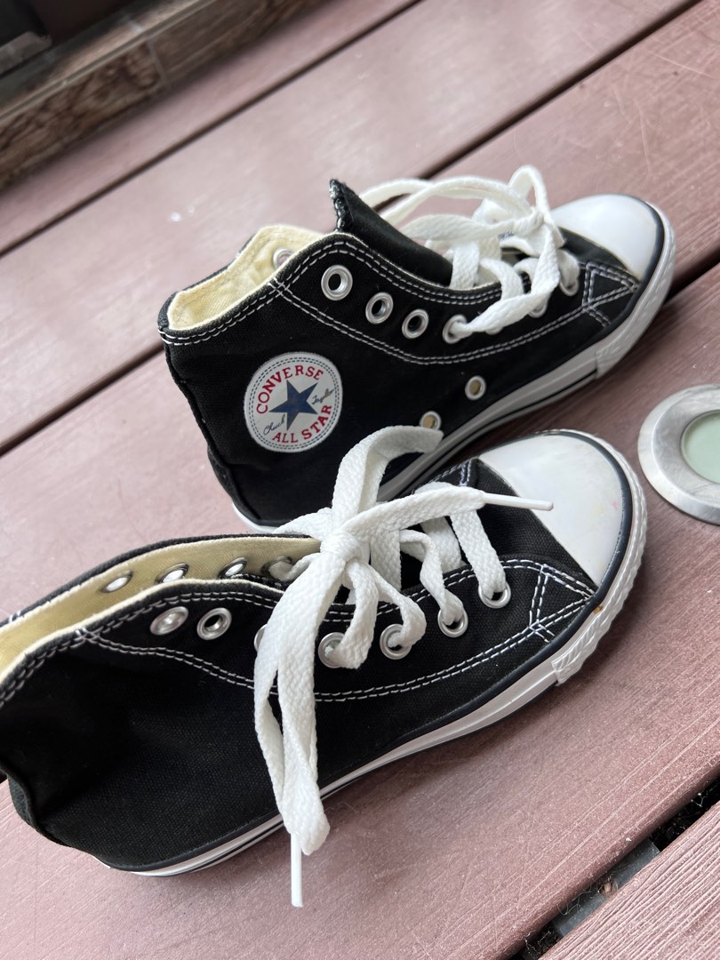 Womens black converse boots online
