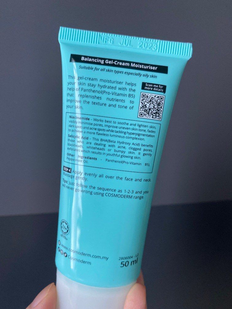 Cosmoderm Moisturizer (Niacinamide & Salicylic Acid), Beauty & Personal