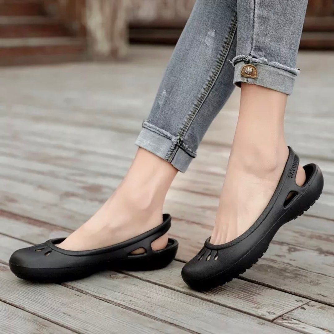 Crocs flat shoes sales