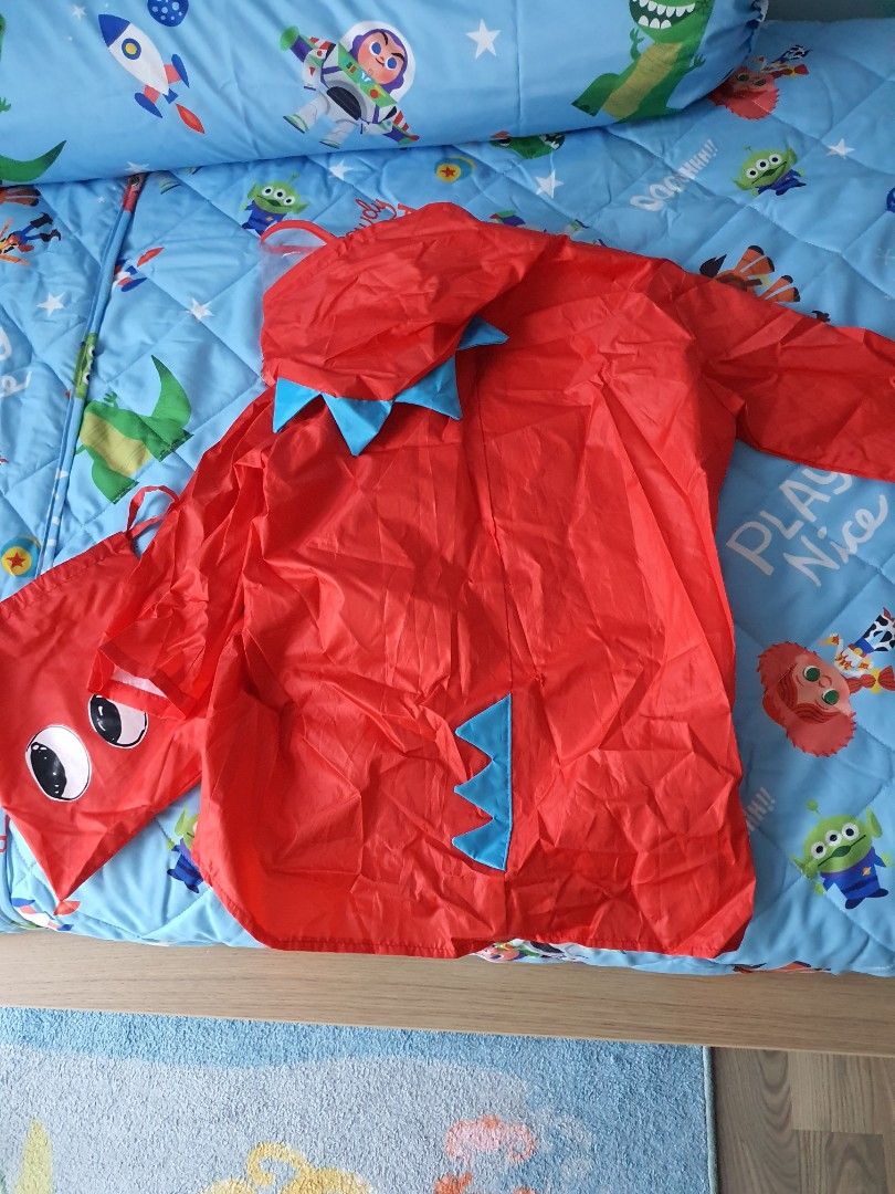 Red dinosaur outlet coat