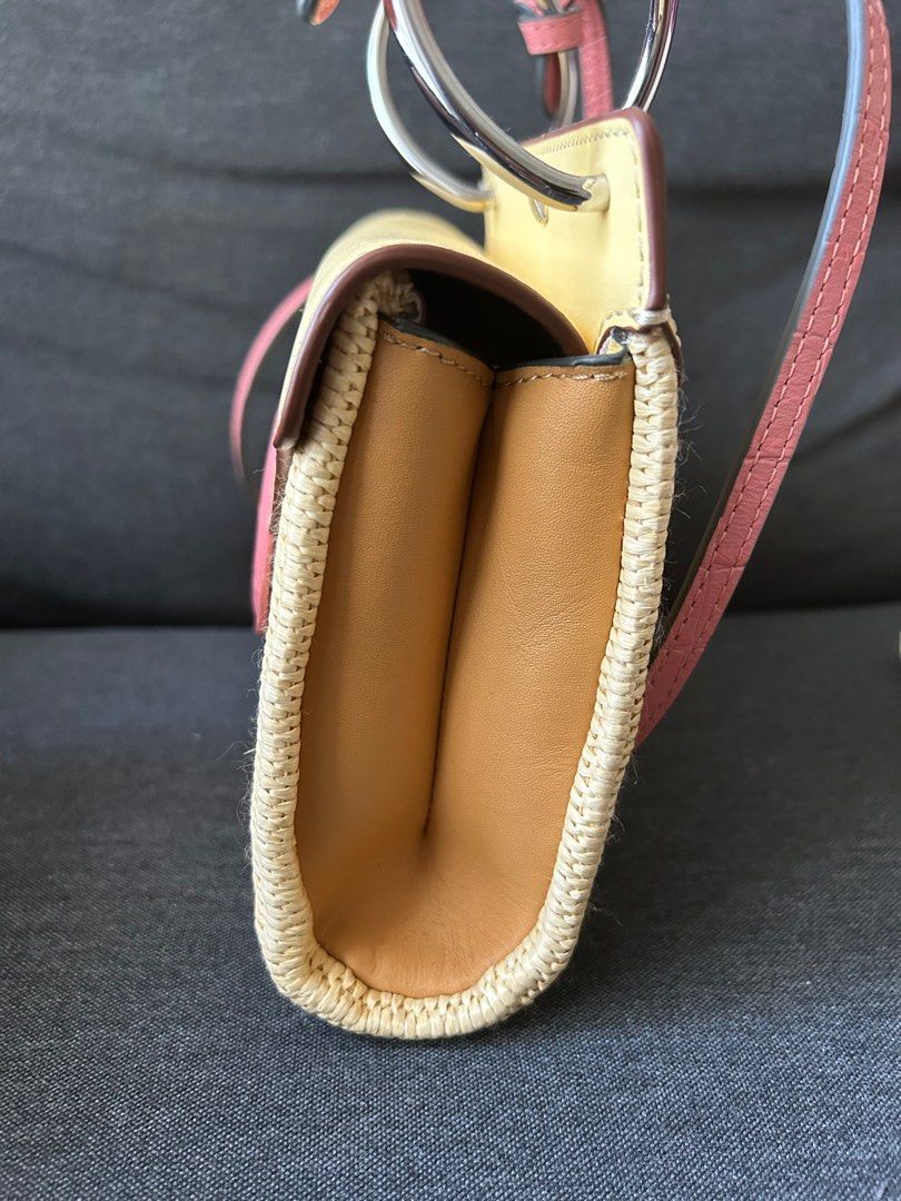 Danse Lente Mini Phoebe Raffia Folio Bag Women s Fashion Bags