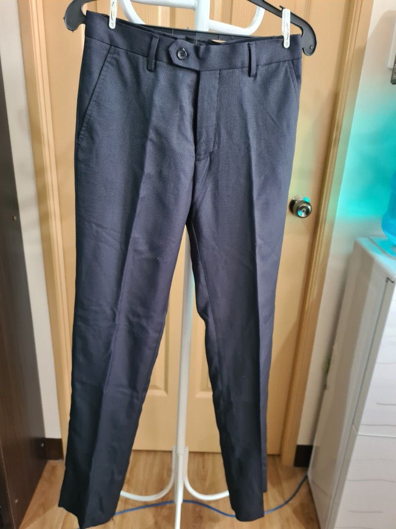 Dansen Men's Black Slim Fit Trousers (Category: Trousers) located in Paranaque City. Submitted by annefashion23 (Listing ID 1250824480, Image 2). Description: 1. Brand-new with price tag 2. Style: 2 button slim fit 3. Color: black 4. Size: 29 inches 5. Composition: 73% polyester 27% ryon.